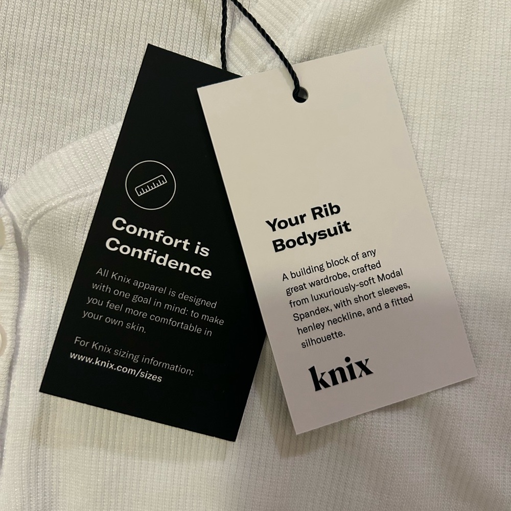 Knix Modal Rib Bodysuit *White* - Picture 9 of 10